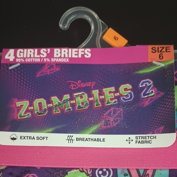 Disney Zombies 2 Girls' Briefs - Purple and Green - Picture 2 of 7